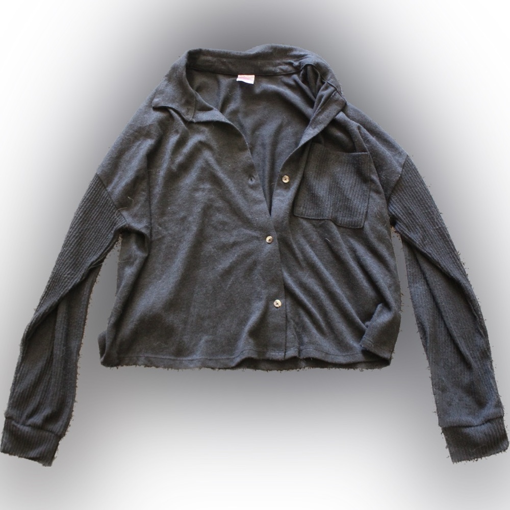 No Boundaries Black Button Up Shirt